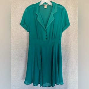 Turquoise Blue 40’s style dress
